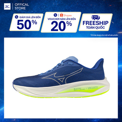 Giày Chạy Bộ NỮ MIZUNO NEO COSMO - Xanh lam Trắng Vàng - J1GD251071