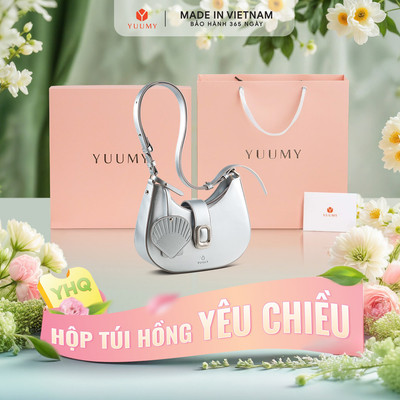 Bộ hộp quà YUUMY (Túi đeo vai nữ YUUMY YN320 + Hộp quà YHQ2 + Túi giấy YTG2 + Túi rút BVR3838 + Thiệp cảm ơn YBT1)