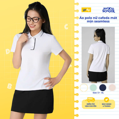Áo Polo Yody Thể Thao In Nẹp Không Đường May mềm mại thoải mái vận động WAPO25S022
