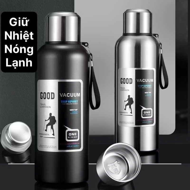 Bình giữ nhiệt thép không gỉ 316 dung tích 2000ml/1500ml giữ nhiệt 24h
