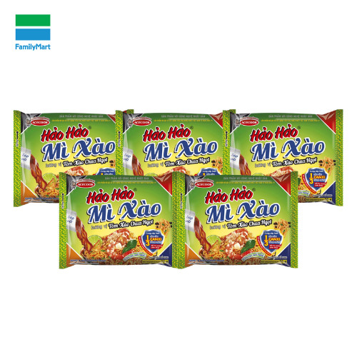 Combo 5 Mì Hảo Hảo Xào Khô Tôm Chua Ngọt 75G