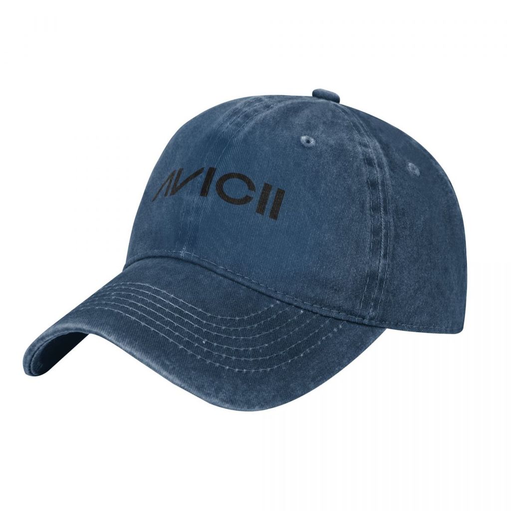 Avicii Logo Người Lớn Rửa Mũ Cao Bồi Cotton Cong Vành Mũ Chống Nắng Đơn Giản Thường Ngày Phù Hợp Với