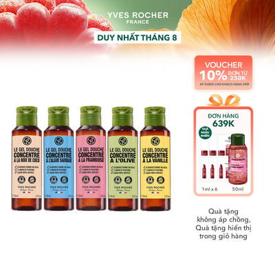 Gel tắm cô đặc Yves Rocher Concentrated Shower Gel 100ml (nhiều mùi hương)