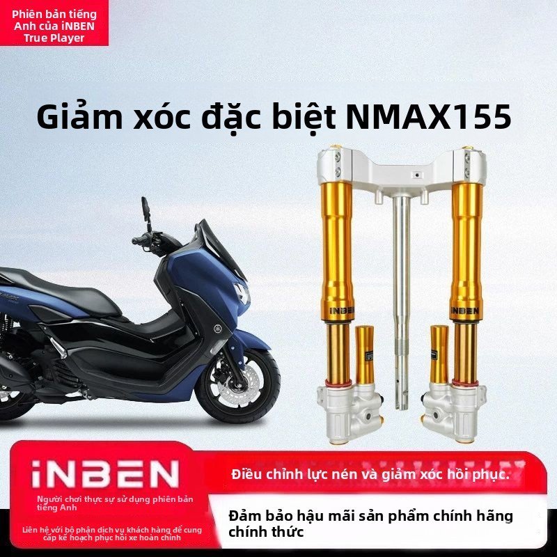 Phuộc trước sau INBEN cho NMAX155, giảm xóc độ cao cấp, vận hành êm ái, bán chạy
