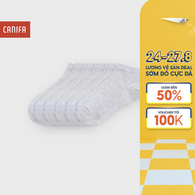 Combo 5 đôi tất nữ cổ thấp CANIFA chất liệu mềm thoáng khí thiết kế dáng ôm 6AX26A001
