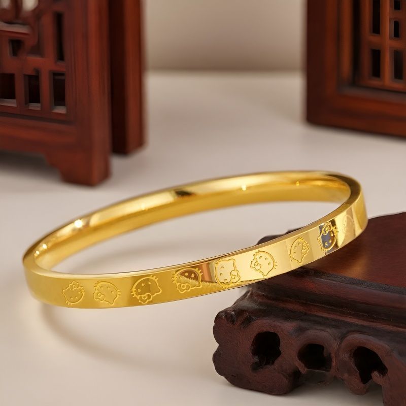 Katie Gold Shop Cùng Phong Cách HelloKitty Sáng Bóng Vòng Tay Cao Cấp Bóng Vòng Tay Ngọt Ngào Dễ Thư