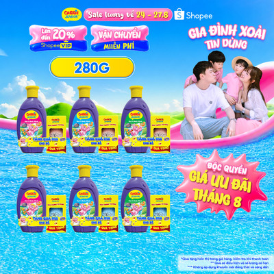 [TẶNG Trứng tô màu] Chai Sữa Tắm Gội cho bé Carrie Junior hương trái cây thiên nhiên 280g (Tặng ngẫu nhiên)