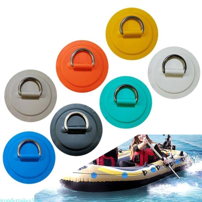 Wonderpakea3 D-Rings Miếng Dán Cho Thuyền Bơm Hơi Kayak Dinghy D-Rings PVC Miếng Dán Đứng Lên Paddle