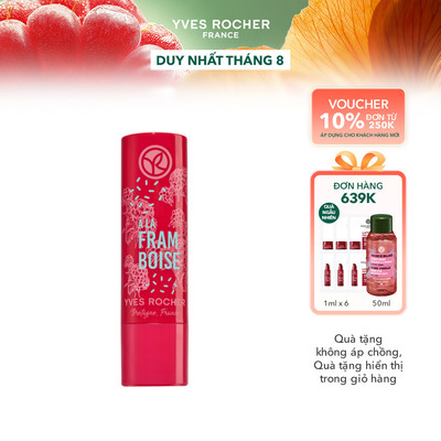 Son dưỡng hương mâm xôi đỏ Yves Rocher Lip Balm Raspberry 4.8G