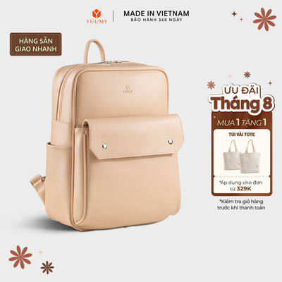 Balo Yuumy (Thời trang nữ phối ngăn cỡ trung - Balo da Seasand YBA109) Bagsmart