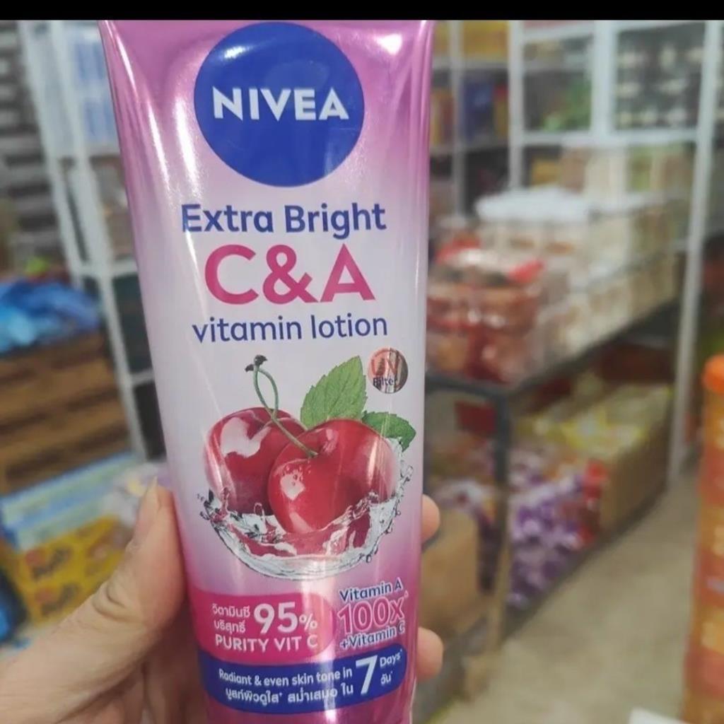 Thái Lan NIVEA NIVEA Sữa Dưỡng Thể 50X Vitamin Citrus VC Axit Trái Cây Làm Trắng Da Dưỡng Ẩm 100X Ch