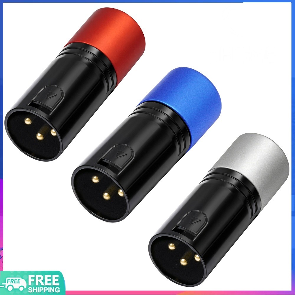 Chiếu sáng♨ 120 Ohm 3-Pin XLR / DMX Terminator 3Pin XLR Terminator Connector 3 Pin XLR Nam Micro Cáp