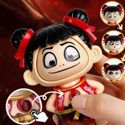 4 Loại Nezha Emojis Magic Sea Đồ Chơi Thay Đổi Mặt Trẻ Em Giảm Tiếng Ồn Quà Tặng Búp Bê