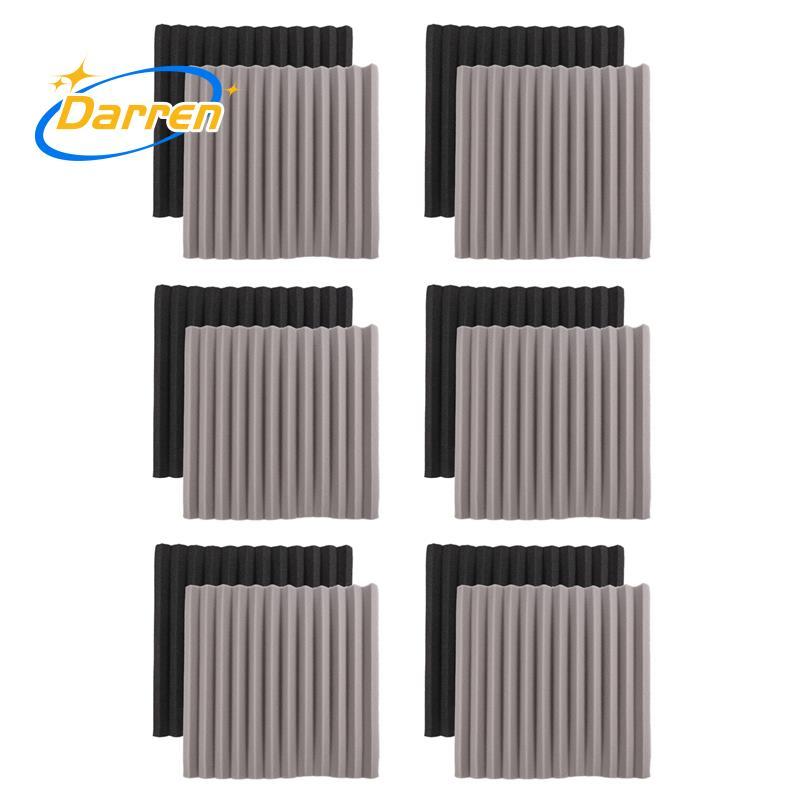 12 Chiếc Acoustic Foam Board, Studio Wedge Tile, Acoustic Foam Cách Âm Pyramid Studio Treatment Wall