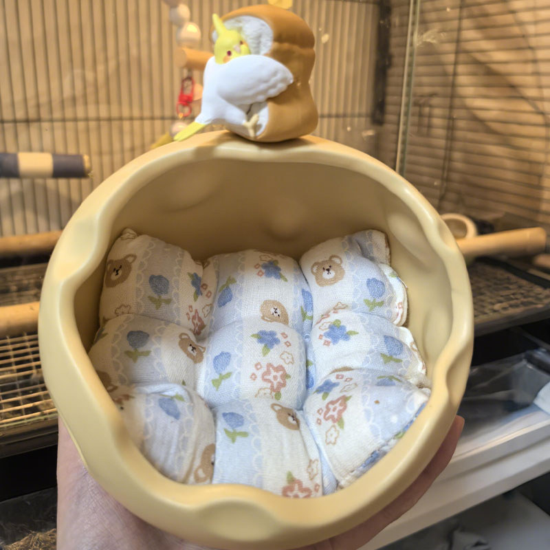 Hamster Tổ Igloo Mùa Hè 2025 Phong Cách Mới Hamster Igloo Gốm Tổ Gấu Vàng Nhím Chim Igloo Làm Mát