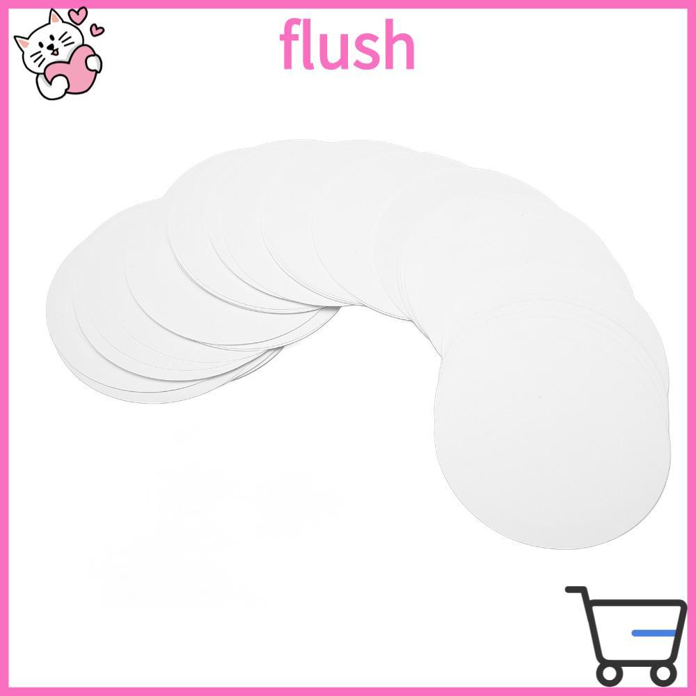FLUSH 100 Chiếc Nút Huy Hiệu Giấy Trống, Máy In Ảnh Tròn Nút Giấy Huy Hiệu Giấy Trống DIY Huy Hiệu L