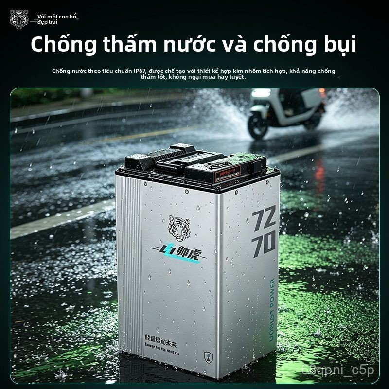 Pin bán rắn 72V 70Ah mới cho Ninebot M/N/MZ NIU NX/FX Jijia AE4, dung lượng cao, bền bỉ