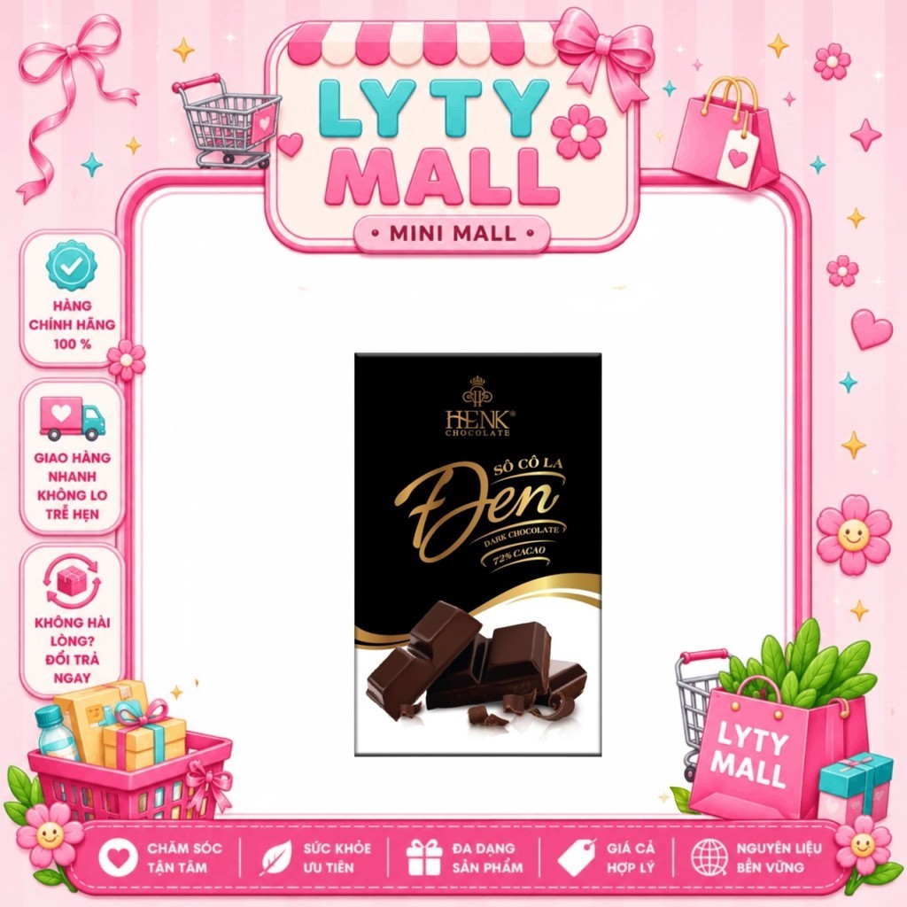 Mark&Milk Socola Đen 72% 50g | Dark Chocolate 72% Cacao | Socola Đắng Nguyên Chất Chính Hãng