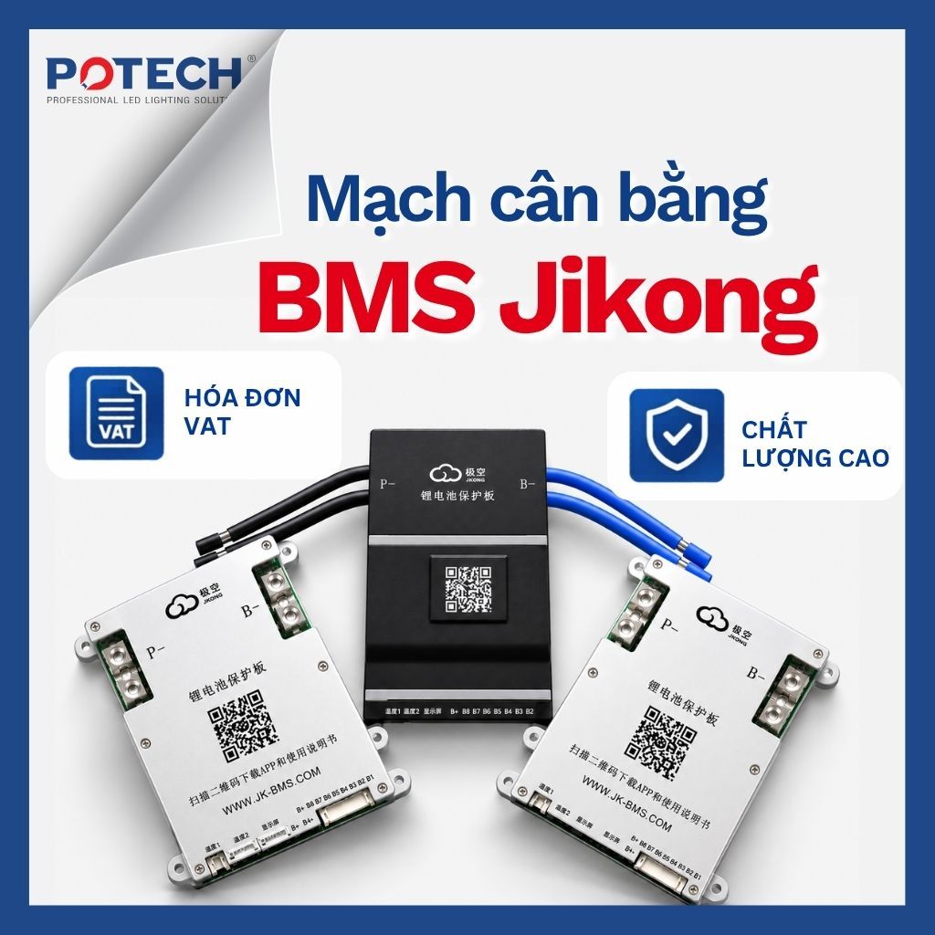 MẠCH BẢO VỆ CÂN BẰNG BMS JK JIKONG ACTIVE BALANCING 8S 16S 17S 20S 24S | 60A 100A 150A 200A | Blueto