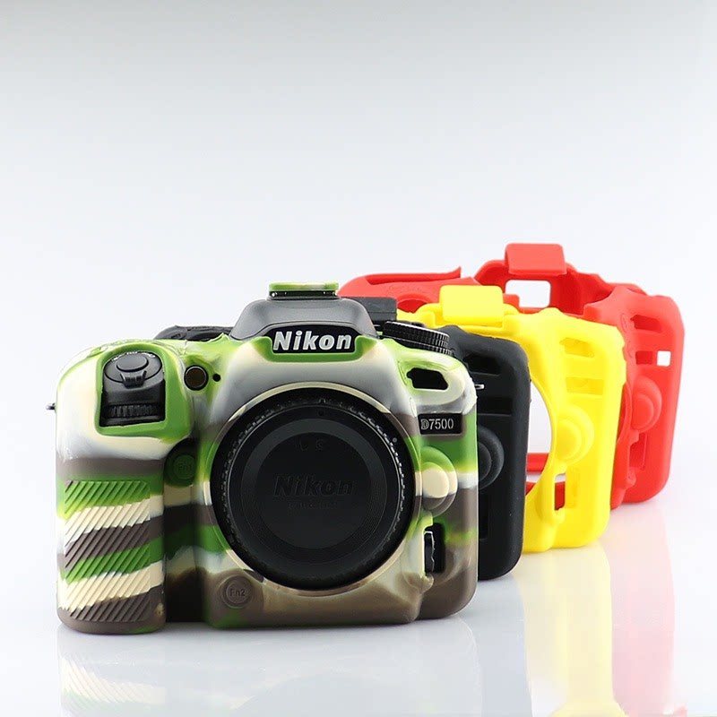 Thích hợp cho máy ảnh Nikon D7500 SLR Vỏ silicon d7500 D7000 Vỏ bảo vệ silicon Túi đựng máy ảnh