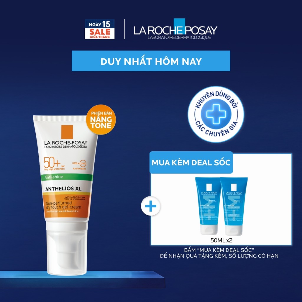 Kem chống nắng nâng tone cho da dầu La Roche-Posay Anthelios XL SPF50+ PA++++…