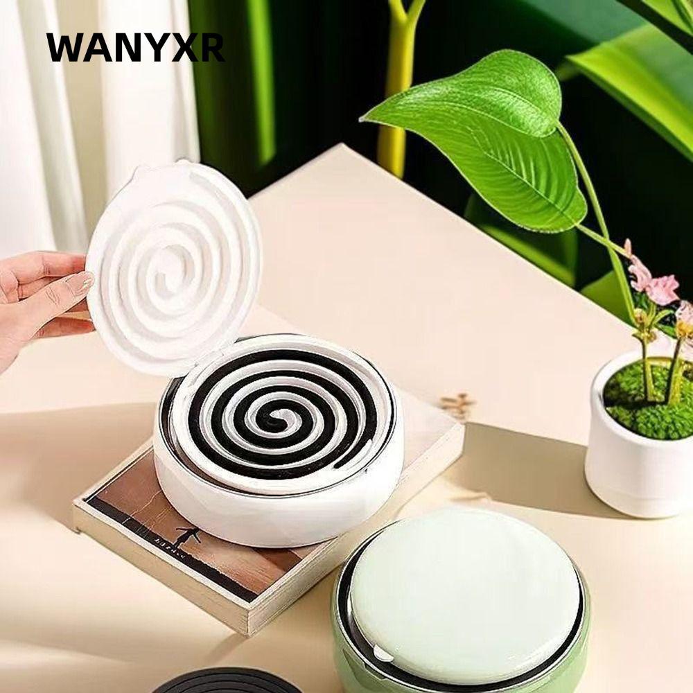 Giá đỡ cuộn dây muỗi WANYXR, có khay thiết kế an toàn Giá đỡ cuộn muỗi, Đầu đốt gỗ đàn hương chống muỗi hữu ích sáng tạo cho ngoài trời trong nhà