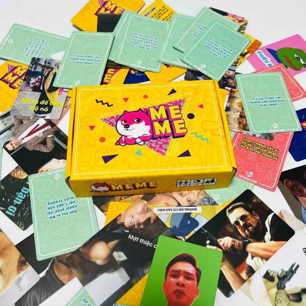[BOARDGAME] Bài MEME Học Đường 66 lá - bộ bài siêu hài hước các meme thú vị giải trí cùng bạn bè