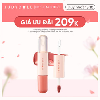 Son Bóng JUDYDOLL 7g 2 Đầu Bóng - Lì Kết Hợp Tráng Gương Dưỡng Ẩm Lấp Lánh Lâu Trôi Mềm Mịn Tint Lì 8 Tiếng Màu Sắc Dễ Thương