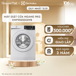 Free giao lắp - Máy giặt cửa ngang Electrolux 9kg UltimateCare 100 - Trắng EWF9025DQWB - Động cơ Inverter yên tĩnh