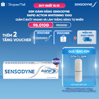 Kem đánh răng SENSODYNE Rapid Action Whitening 100g giảm ê buốt nhanh và làm trắng răng tự nhiên