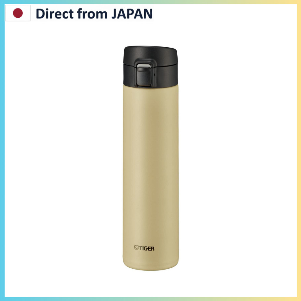 Tiger Thermos (TIGER) Water Bottle 600ml Mug Bottle One-Touch Lightweight Stainless Steel Bottle Vac