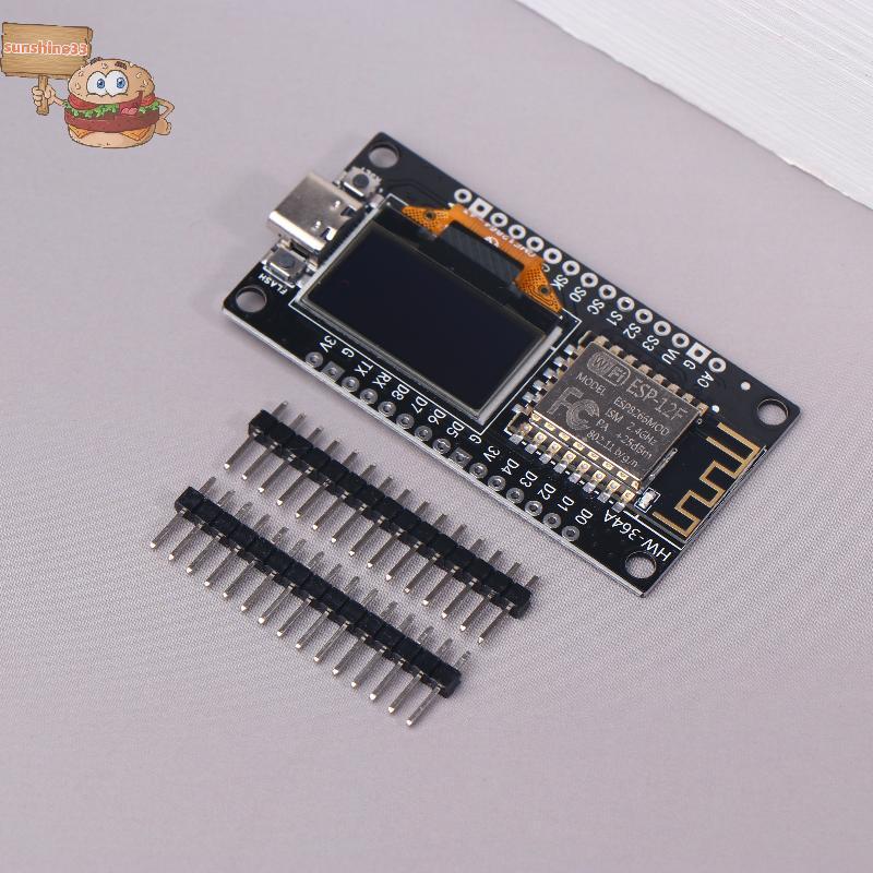 Sun ESP8266 Ban Phát Triển Tích Hợp Màn Hình OLED 0,96 Inch Có Vỏ Bảo Vệ, CH340, ESP12E WiFi Mô-đun 