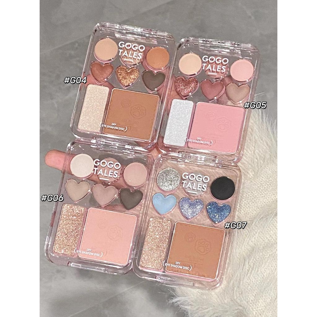 Bảng phấn mắt Gogo Dance Love Blush Highlighter All-in-One