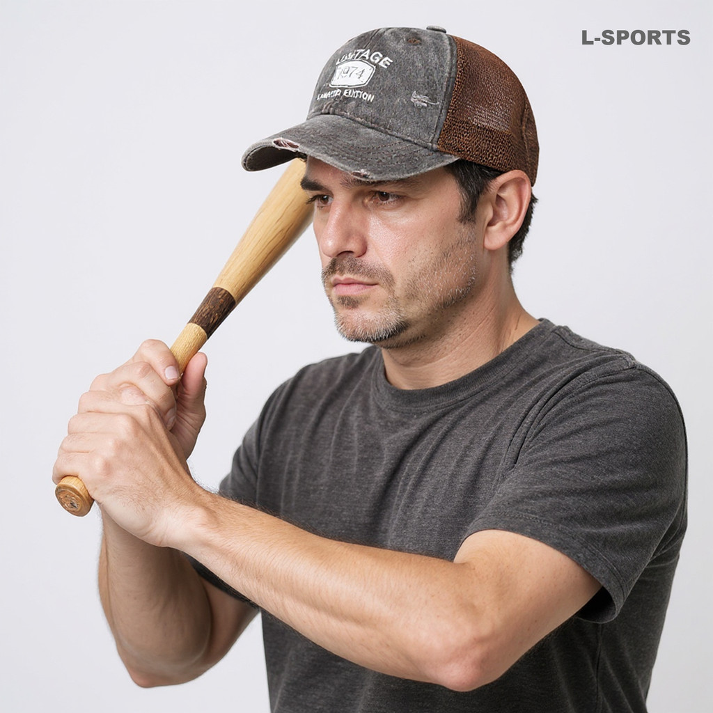 Vintage 1974 Snapback Cap Trucker Cap Lưới Mũ Bóng Chày Bố Nón Chống Nắng Đau Khổ Lưới Mũ Bóng Chày 