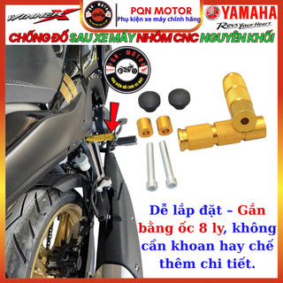 Gù Chống Đổ Nhôm Trụ Ốc Gắn 8 Ly- Nhôm CNC Nguyên Khối Gắn Honda, Yamaha Với Vị Trí Gắn Gù Ốc 8 Ly