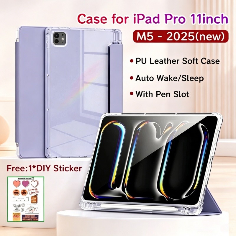 Dành Cho iPad Pro 11Inch 2025 Mới Ốp Lưng Từ Tính Thông Minh Silicon Dành Cho iPad Pro 11Inch Smart 
