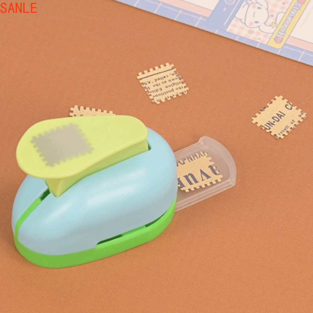 SANLE Stamp Border Punch, Stamp Shape Cut Craft Embossing Machine, Đồ dùng học tập Lỗ Puncher Tiết k