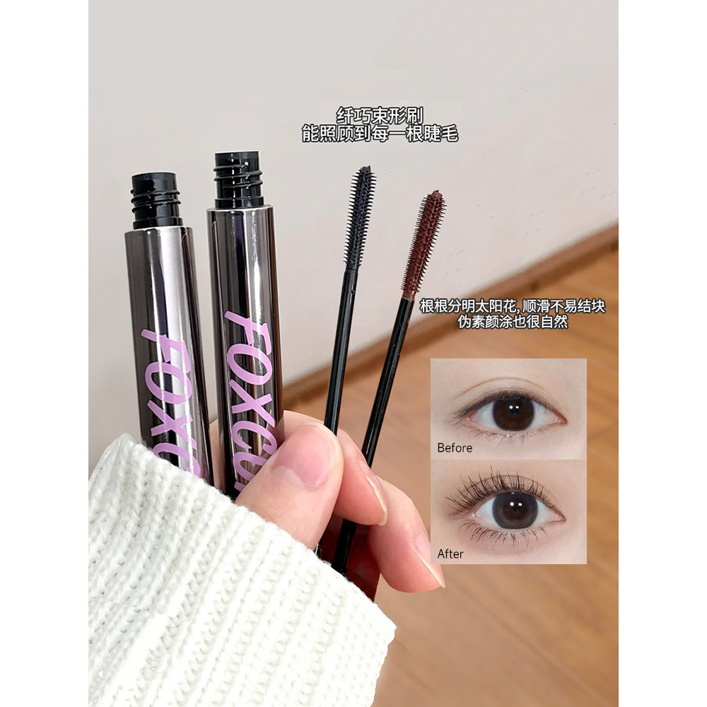 Đề Nghị FOXCUP FOXCUP Mascara Chống Thấm Nước Dài Tự Nhiên Uốn Không lem Đế Nữ Mẹ Hướng Dương