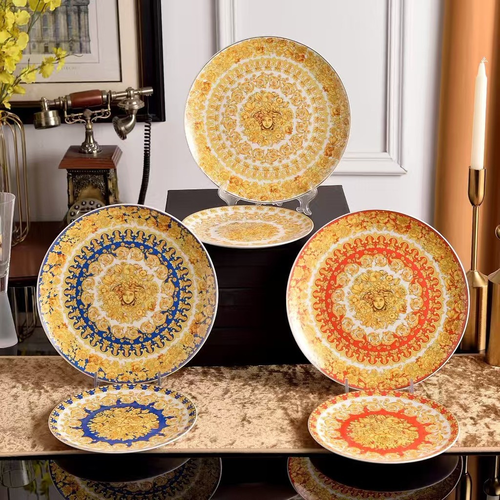 XIRI Medusa bone china steak plate, dessert plate, Western-style dinner table setting, Western cutle