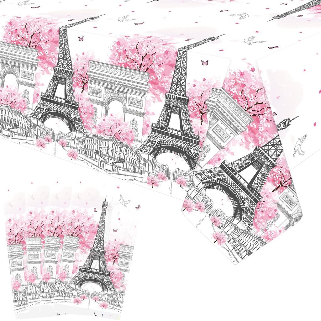 4 Gói Khăn Trải Bàn Tiệc Paris - Paris Trang Trí Tháp Eiffel Khăn Trải Bàn Cho Paris Tháp Eiffel Chủ
