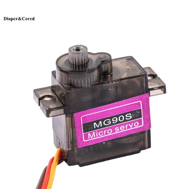 DIAPER & CORED MG90S Kim Loại Gear Micro Servo Cho RC Máy Bay Trực Thăng Xe Thuyền Mẫu YTH