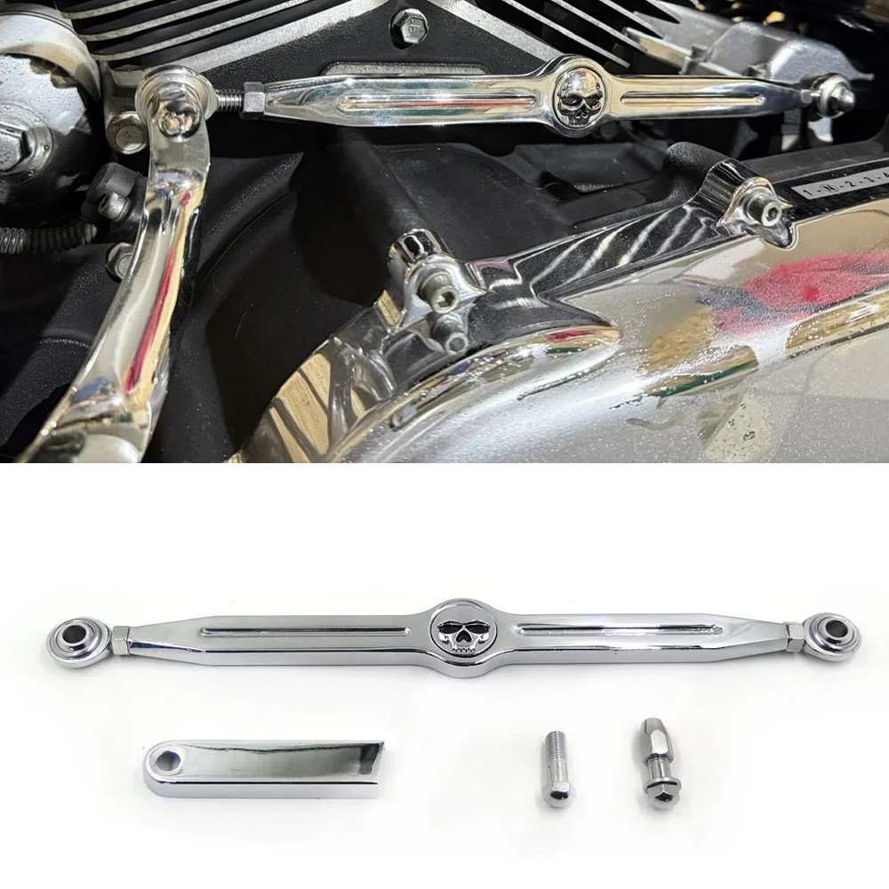 Phụ Kiện Xe Máy Bánh Răng Đen Chuyển Dịch Liên Kết Đầu Lâu Cho Harley Davidson Road King 1994-2022 2