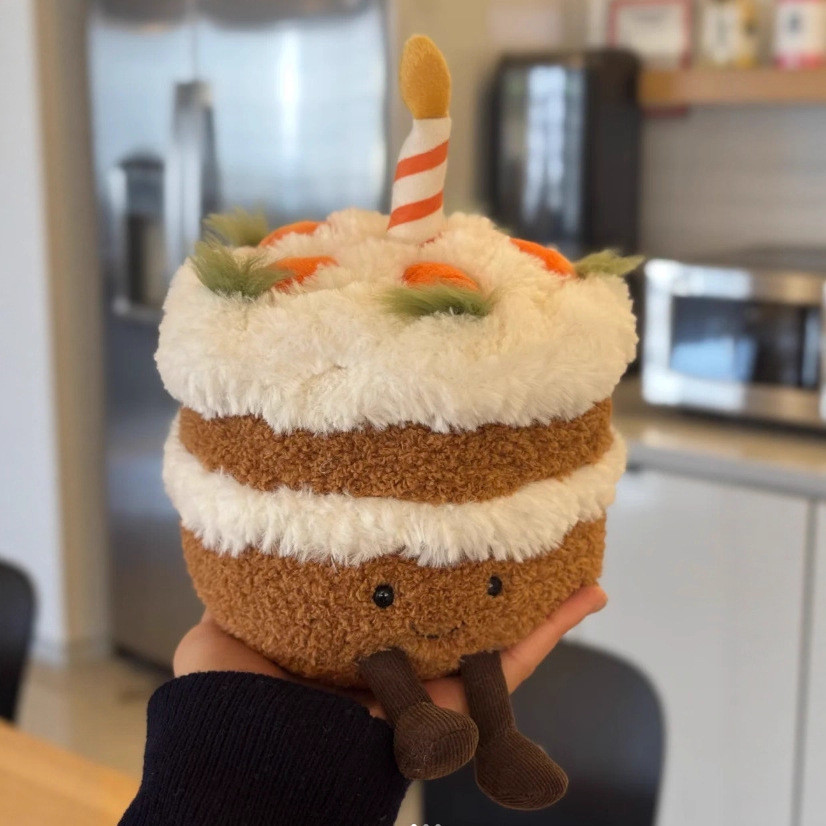 RK9V Limited edition carrot cake, birthday cake, plush toy, gift for others, birthday present
