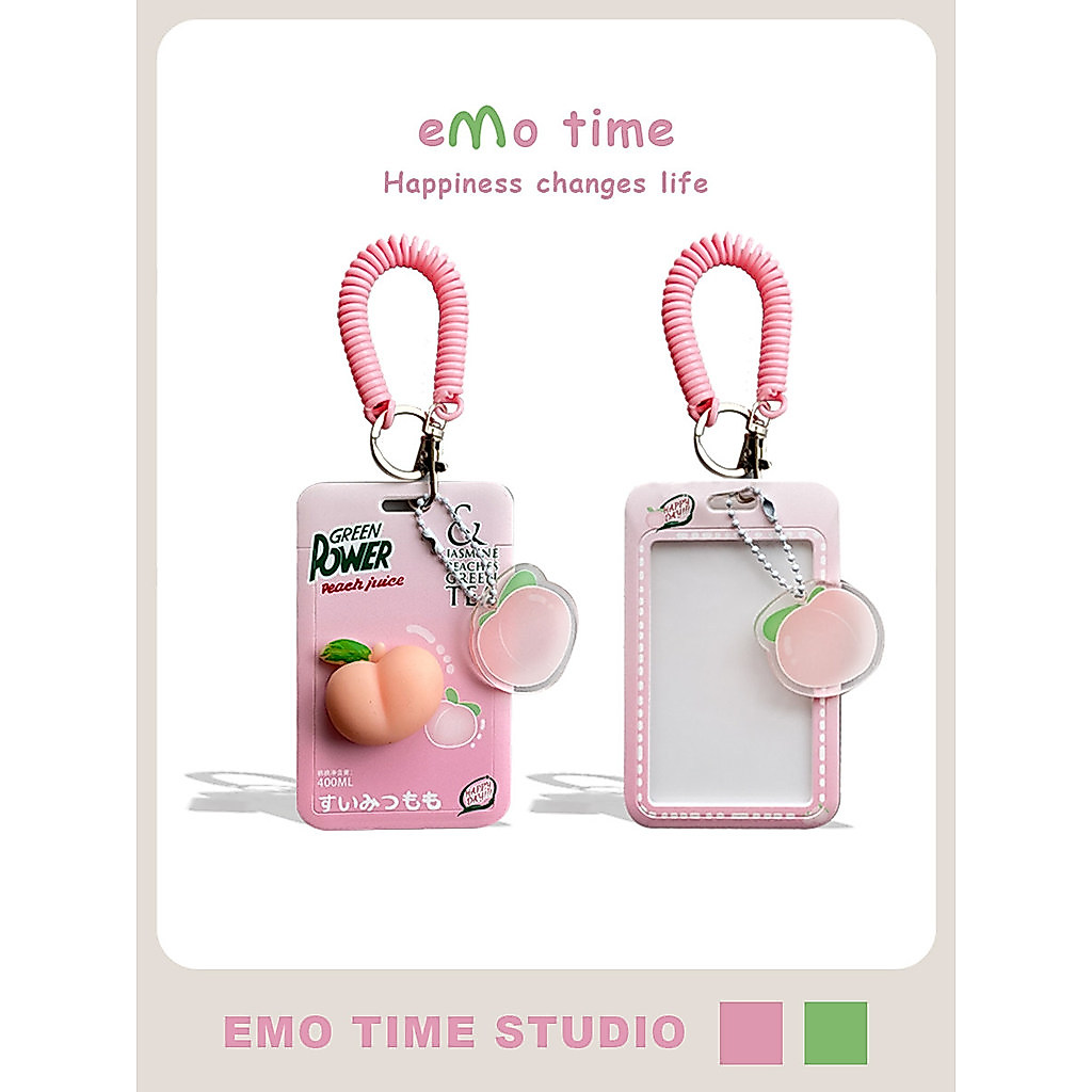 Emo Chính Hãng Mông Đào Di Động Đựng Thẻ Xe Buýt Tàu Điện Ngầm Căng Tin Kiểm Soát Truy Cập Sinh Viên