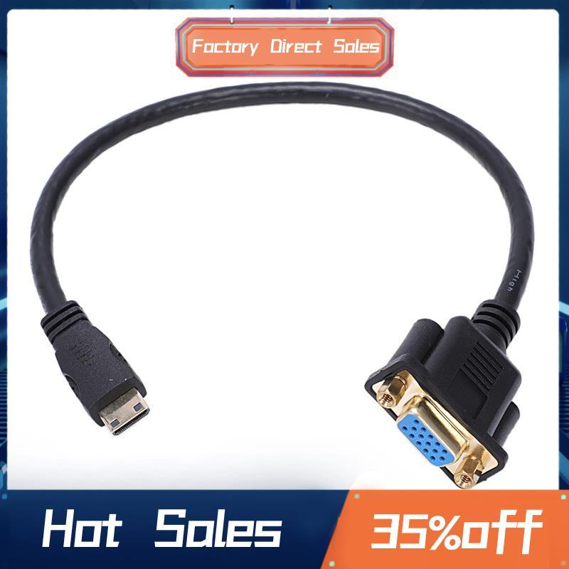 Bộ chuyển đổi cáp kết nối Mini HDMI sang VGA M / F 0,3M 1FT