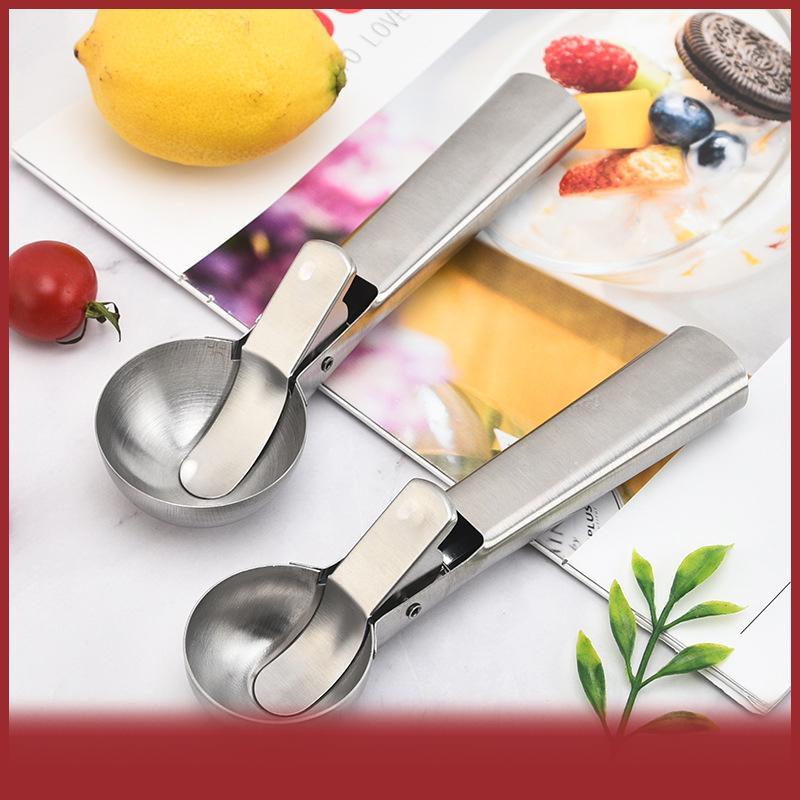 COD Ice Cream Scoops thép không gỉ Ice Cream Digger không dính trái cây Ice ball maker dưa hấu Ice C
