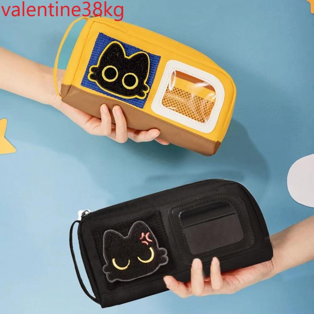 Hộp đựng bút chì mèo TAXON, Túi đựng văn phòng phẩm có sức chứa lớn, Dây kéo Kawaii Kawaii Phim hoạt