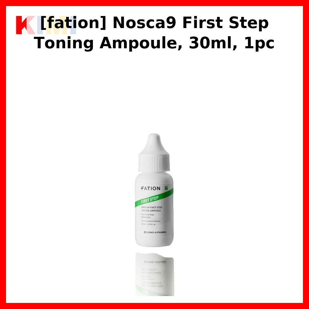 [fation] Nosca9 First Step Toning Ampoule, 30ml, 1 cái / Ampoule Hàn Quốc / Hiệu ứng làm sáng da / C