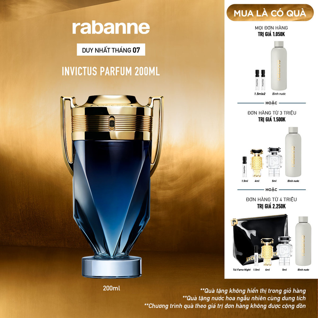 Nước hoa Nam Rabanne Invictus Parfum 200ML