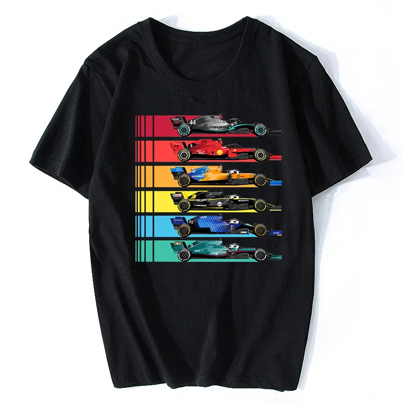 Áo thun công thức 1 dành cho nam Ayrton Senna Sennacars Racing Team Cotton Tập thể dục
